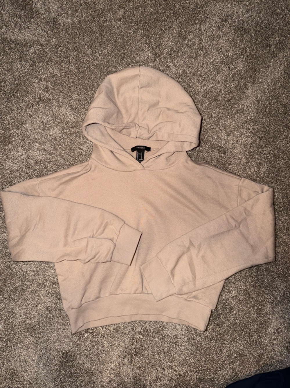 Forever 21 Beige Hoodie Pullover‎